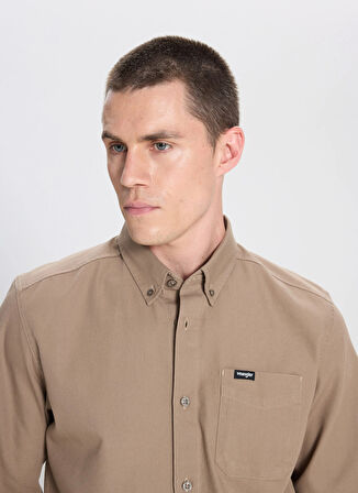 Wrangler Relaxed Vizon Erkek Gömlek W241464208 Vizon Gömlek