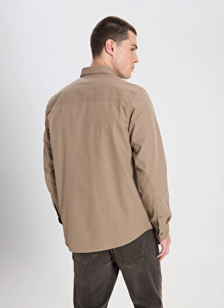 Wrangler Relaxed Vizon Erkek Gömlek W241464208 Vizon Gömlek