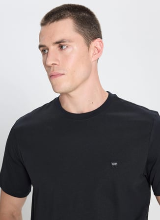 Wrangler Bisiklet Yaka Siyah Erkek T-Shirt W7NM203877001 Siyah T-shirt