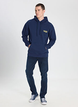 Wrangler Kapüşon Yaka Lacivert Erkek Sweatshırt W6M95935829