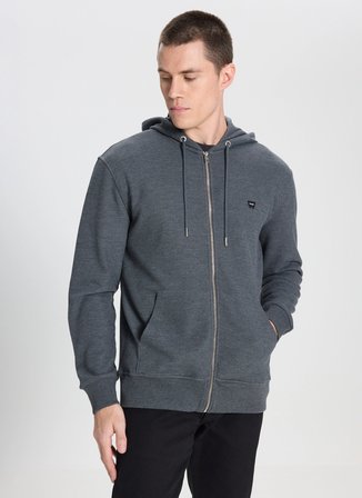 Wrangler Kapüşon Yaka Antrasit Erkek Sweatshırt W242664ANM Antrasit Sweatshirt