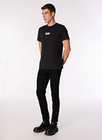 Lee Bisiklet Yaka Siyah Erkek T-Shirt L241521001 Siyah T-Shirt