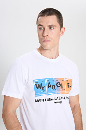 Regular Fit Normal Kesim Bisiklet Yaka Beyaz Tişört