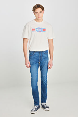 Luke Slim Fit Dar Kesim Mavi Pamuklu Esnek Jean Denim Pantolon