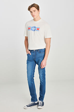 Luke Slim Fit Dar Kesim Mavi Pamuklu Esnek Jean Denim Pantolon