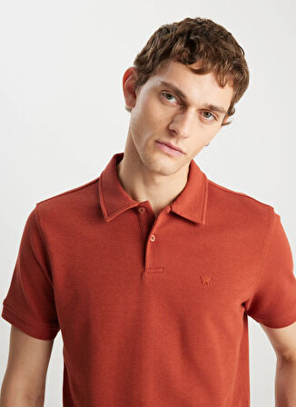 Wrangler Kiremit Regular Fit Erkek Polo T-Shirt W2510720222