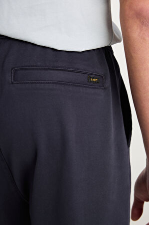 Regular Fit Normal Kesim Ribanalı Paça Lacivert Jogger Pantolon