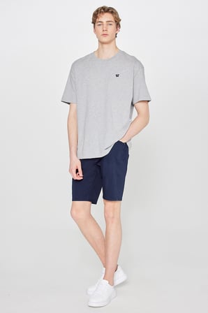 Pamuklu Slim Fit Dar Kesim 5 Cepli Esnek Şort
