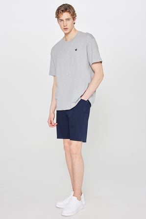 Pamuklu Slim Fit Dar Kesim 5 Cepli Esnek Şort
