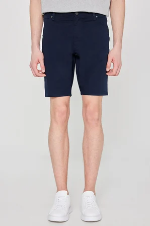 Pamuklu Slim Fit Dar Kesim 5 Cepli Esnek Şort