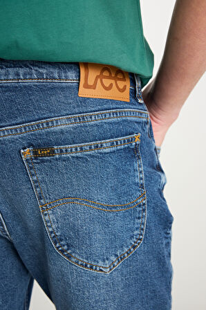 Rider Slim Fit Dar Kesim Normal Bel Mavi Pamuklu Esnek Denim Pantolon