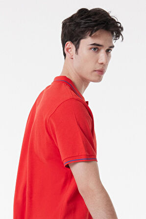 Lee Slim Fit Dar Kesim Polo Yaka %100 Pamuk Erkek T-shirt L61ARLQM