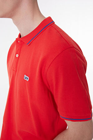 Lee Slim Fit Dar Kesim Polo Yaka %100 Pamuk Erkek T-shirt L61ARLQM