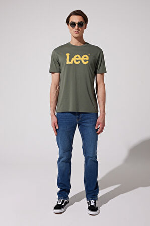 Lee Eu Coll.M Big Logo Crew Neck Erkek T-shirt ML65QAI801