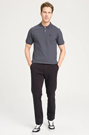 Wrangler Erkek Regular Fit Polo Antrasit Erkek Kısa Kol T-Shirt