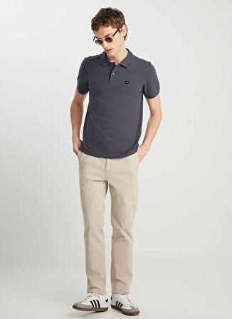 Wrangler Antrasit Erkek Polo T-Shirt MW7D5K4XX2T003 Erkek Regular Polo