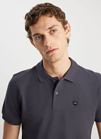 Wrangler Antrasit Erkek Polo T-Shirt MW7D5K4XX2T003 Erkek Regular Polo