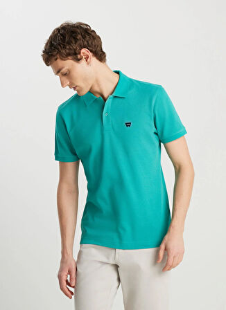 Wrangler Yeşil Erkek Polo T-Shirt MW7D5K4XX2T208 Erkek Regular Polo