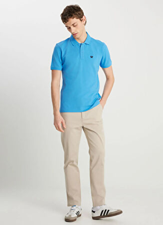 Wrangler Saks Erkek Polo T-Shirt MW7D5K4XX2T403 Erkek Regular Polo