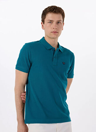 Wrangler Petrol Erkek Polo T-Shirt MW7D5K4XX2T405 Erkek Regular Polo
