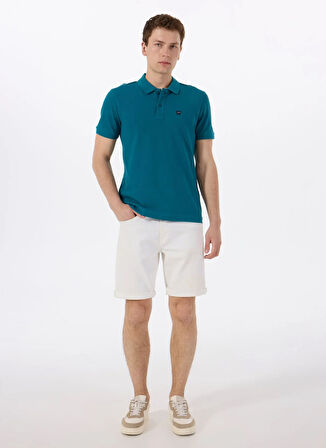 Wrangler Petrol Erkek Polo T-Shirt MW7D5K4XX2T405 Erkek Regular Polo
