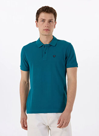 Wrangler Petrol Erkek Polo T-Shirt MW7D5K4XX2T405 Erkek Regular Polo