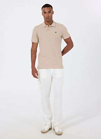 Wrangler Krem Erkek Polo T-Shirt MW7D5K4XX2TUQ Erkek Regular Polo