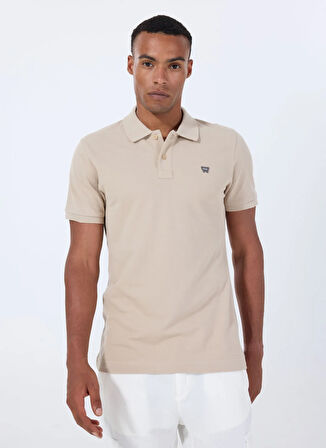 Wrangler Krem Erkek Polo T-Shirt MW7D5K4XX2TUQ Erkek Regular Polo