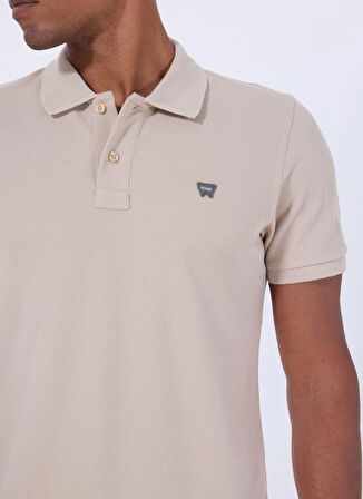 Wrangler Krem Erkek Polo T-Shirt MW7D5K4XX2TUQ Erkek Regular Polo