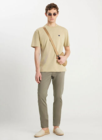 Wrangler Bisiklet Yaka Mint Erkek T-Shirt MW7NM203877303 Relaxed Fit Small