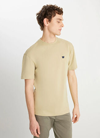 Wrangler Bisiklet Yaka Mint Erkek T-Shirt MW7NM203877303 Relaxed Fit Small