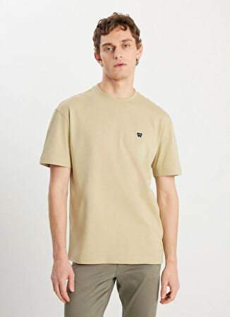 Wrangler Bisiklet Yaka Mint Erkek T-Shirt MW7NM203877303 Relaxed Fit Small