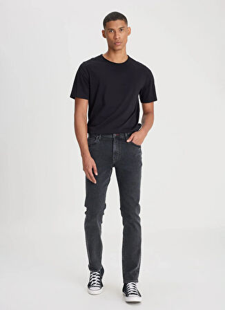 Rider Jean Slim Fit Normal Bel Siyah Erkek Denim Pantolon L701071001