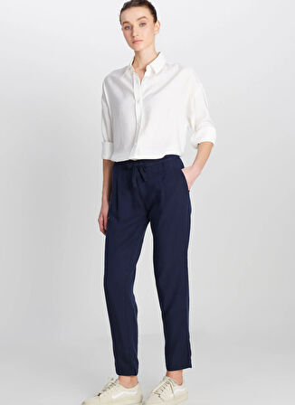 Wrangler Normal Bel Regular Fit Lacivert Kadın Pantolon W2510508410-Tencel Pantolon