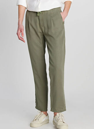 Wrangler Normal Bel Regular Fit Haki Kadın Pantolon W2510508801-Tencel Pantolon