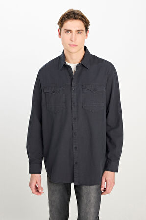 Regular Fit Normal Kesim %100 Pamuk Gömlek Ceket