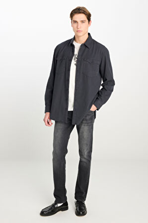 Regular Fit Normal Kesim %100 Pamuk Gömlek Ceket