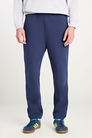 Regular Fit Normal Kesim Normal Bel Ribanalı Paça Lacivert Sweatpant Jogger