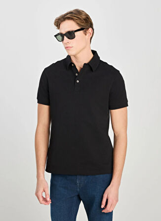 Lee Siyah Erkek Polo T-Shirt L2510123001 Erkek Regular Fit Polo