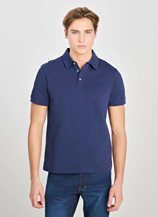 Lee Lacivert Erkek Polo T-Shirt L2510123410 Erkek Regular Fit Polo