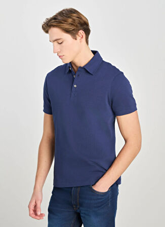 Lee Lacivert Erkek Polo T-Shirt L2510123410 Erkek Regular Fit Polo