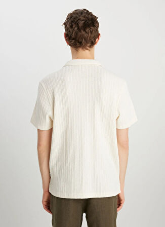 Wrangler Relaxed Bej Erkek Gömlek W8G17444919 Relaxed Fit Örme Gömlek