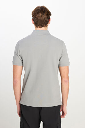 Lee Erkek Regular Fit Pamuklu Gri Polo Yaka T-Shirt - L2510551035