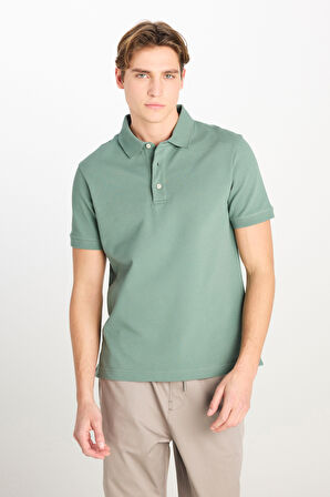 Lee Erkek Regular Fit Pamuklu Yeşil Polo Yaka T-Shirt - L2510551826