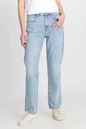 Straight Fit Düz Kesim Normal Bel Mavi Pamuklu Esnek Denim Jean Pantolon