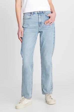 Straight Fit Düz Kesim Normal Bel Mavi Pamuklu Esnek Denim Jean Pantolon