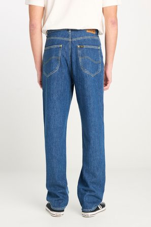 %100 Pamuk Asher Loose Fit Geniş Kesim Geniş Paça Mavi Jean Denim Pantolon
