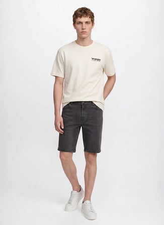 Wrangler Antrasit Erkek Regular Fit Denim Şort