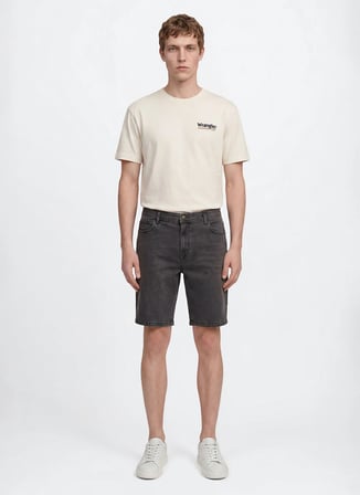Wrangler Antrasit Erkek Regular Fit Denim Şort