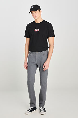 Rider Slim Fit Dar Kesim Normal Bel Gri Pamuklu Esnek Denim Pantolon